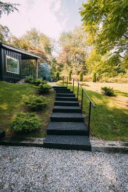 Stairs from parking