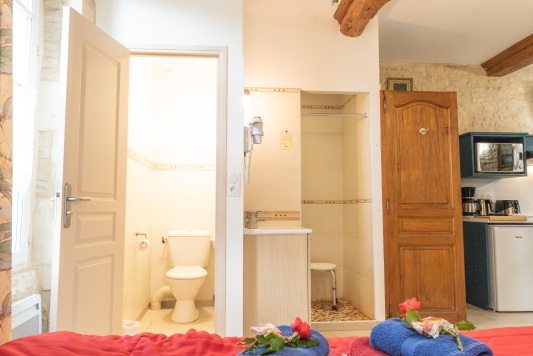 Douche et toilettes (Studio - 1er étage)