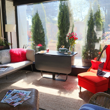 The inviting garden room