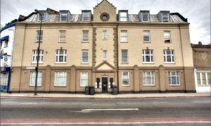 This photo represents the exterior of the building