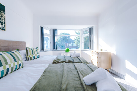 Calm and relaxing bedroom