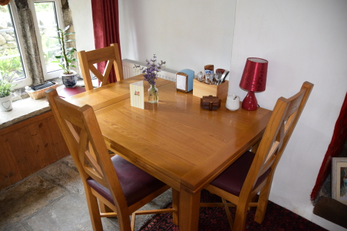 Private dinning table up to 4 chairs