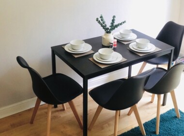 Comfy Dining Area with utensils