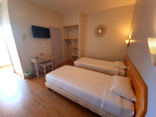 Twin-Supérieure-Salle de bain privée séparée-Vue mer