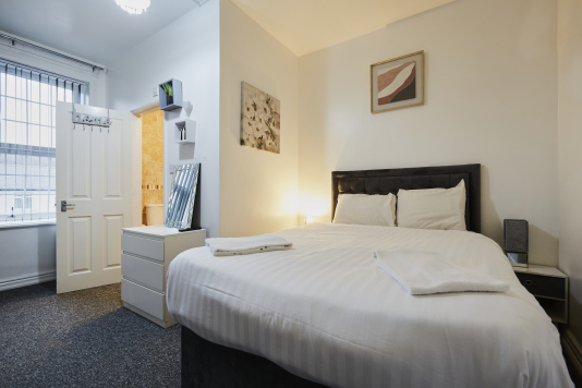 Comfort-focused bed for a peaceful stay