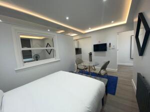 Picture represents the type Studio Deluxe Private Bathroom. It might not be exactly the same as per booking. All same type of apartments are allocated subject to availability per booking