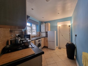 This photo represent kitchen of the flat 