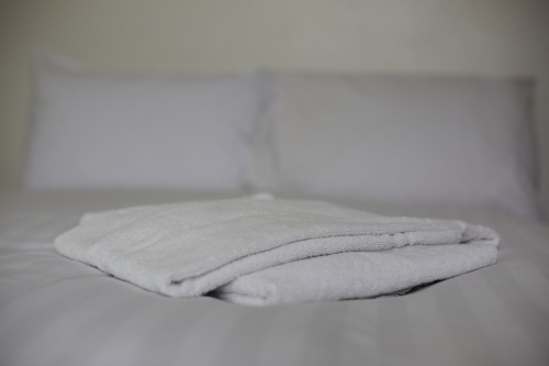 Fresh towels ready for your arrival