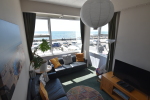 Apartment 2 lounge, sea view.