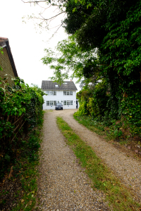 The entrance to the property as seen from the road