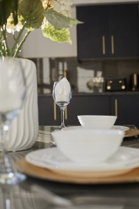 Modern kitchen space perfect for preparing home-cooked meals.