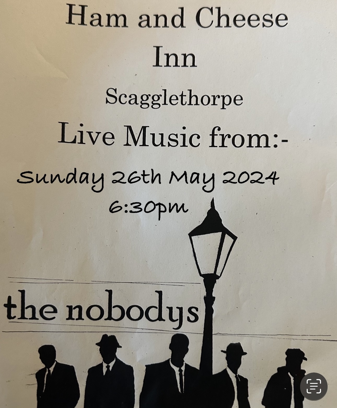 Sunday 26th May 2024 - The Nobodys
