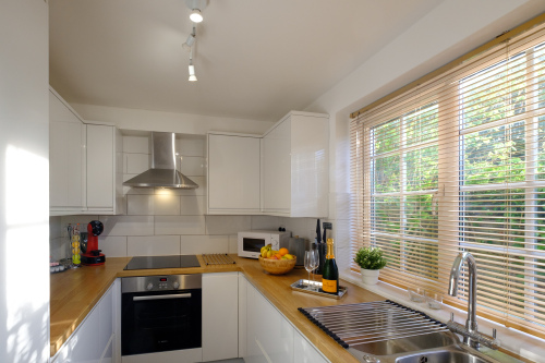 The comprehensively equipped kitchen