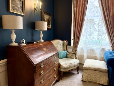 bureau office area in drawing room