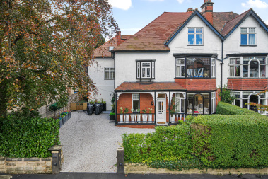 Elegant exterior of this luxury residential building