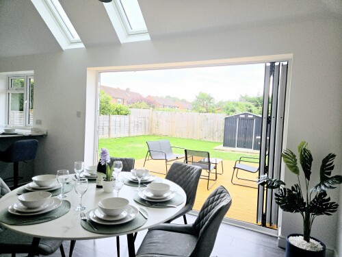 Looking out to the garden 