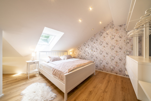 Schlafzimmer im Loft