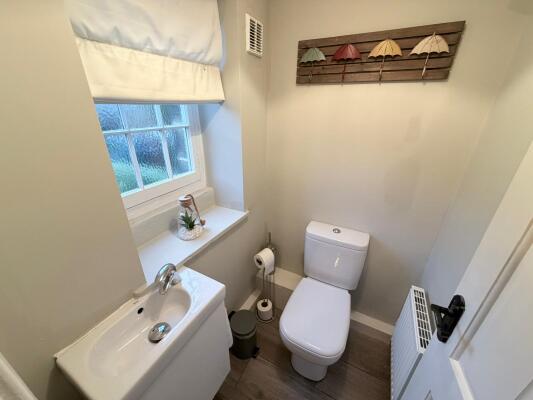 Convenient downstairs toilet