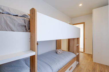 Room with bunk bed
