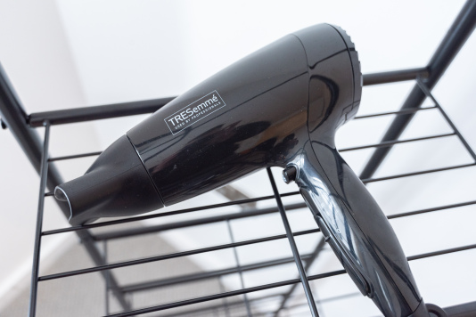 Hairdryer provided so you can travel light.