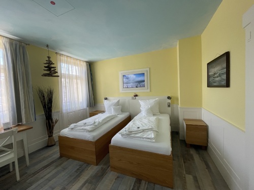 Die Betten im Royan-Zimmer