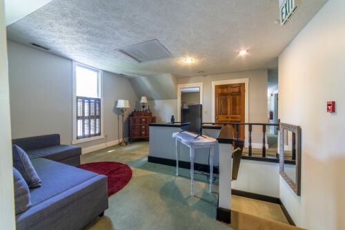 One of the many common areas of the house with private TV