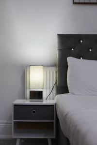 Comfortable bed for a restful night’s sleep