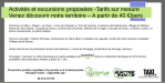 Excursions sur mesure