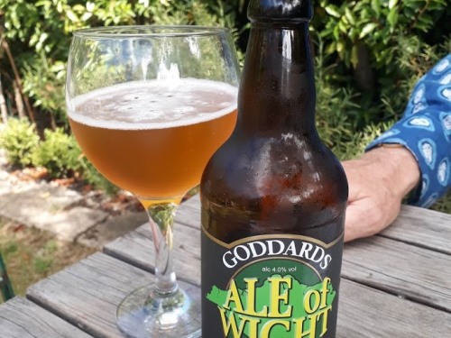 A selection of local beers are served.
