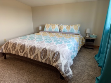 King Sized Bed in Second Floor Bedroom