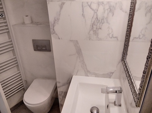 salle d'eau avec toilettes