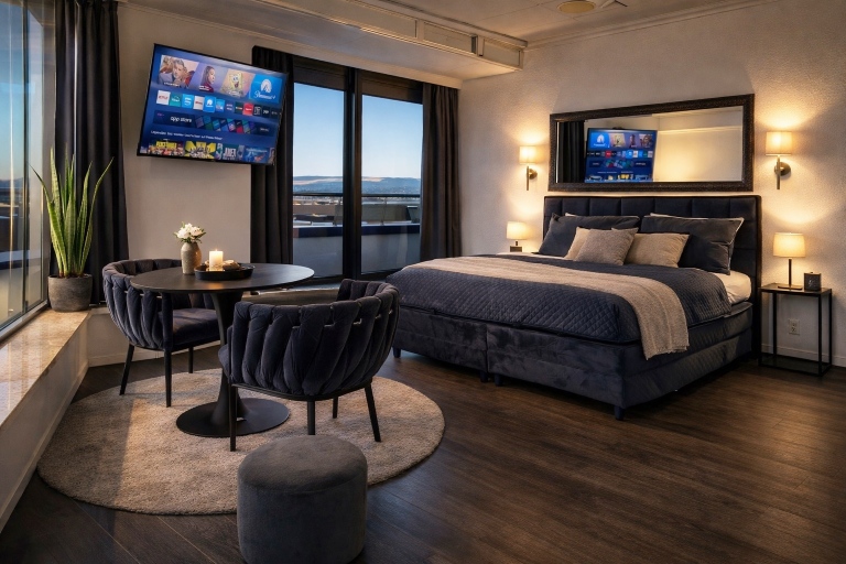 Deluxe Penthouse Suite zentral mit Goldstadtblick