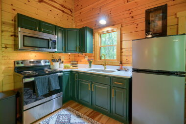 Fully stocked kitchen ready for wine and meals