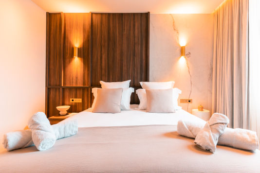 Chambre 1 avec douche et vue sur le Vieux Port