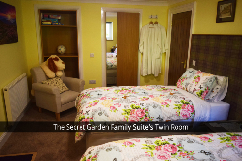The Secret Garden Twin Room in the Family Suite