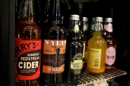 Selection of Beers and Soft Drinks