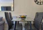 Seating for four, relaxation for all.