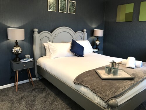 Bedroom 1 - Spacious and comfy King size bed with elegant decor