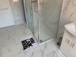 Ultra modern, airy bathroom