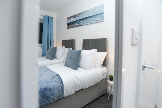 Modern, new-build home designed for guests — clean, stylish and equipped with everything you need for a comfortable stay.