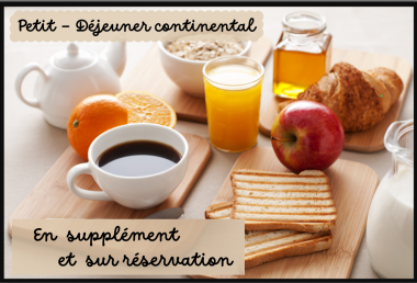 Petit-déjeuner en supplément