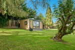 Garden office in expansive private garden