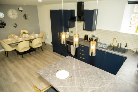 Fully equipped kitchen with everything you need for a comfortable stay.