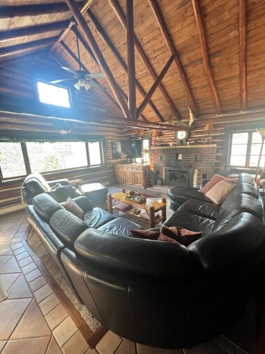 Laref living room leather sectional 