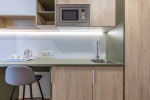 Standard Single Room Kitchenette and Dining