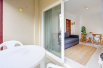Balcony and living room