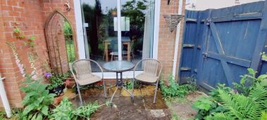 Bijou seating for your morning coffee