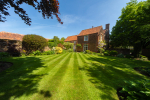 House from end of formal garden