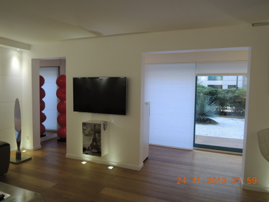 Séjour, logia et cour extérieure 