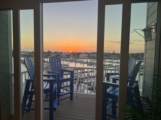 Sunset from the balcony